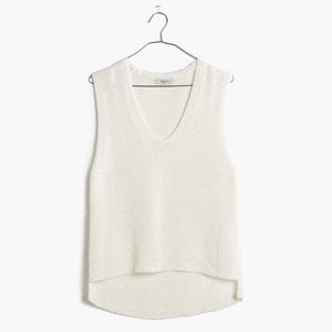 Madewell cream sweater tank